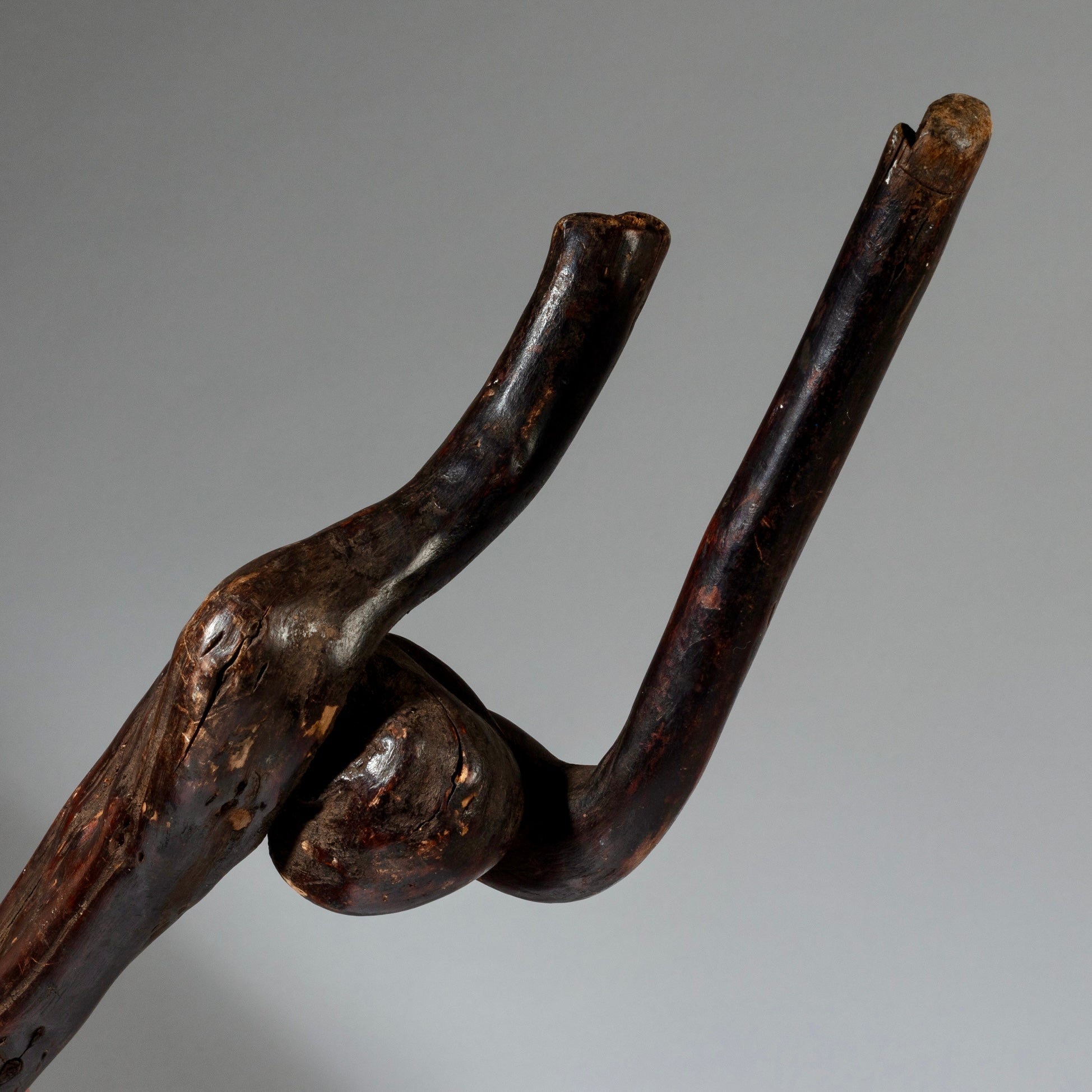 AN ORGANICALLY SHAPED FIGURAL STAFF FROM TANZANIA EAST.AFRICA ( No 4076)