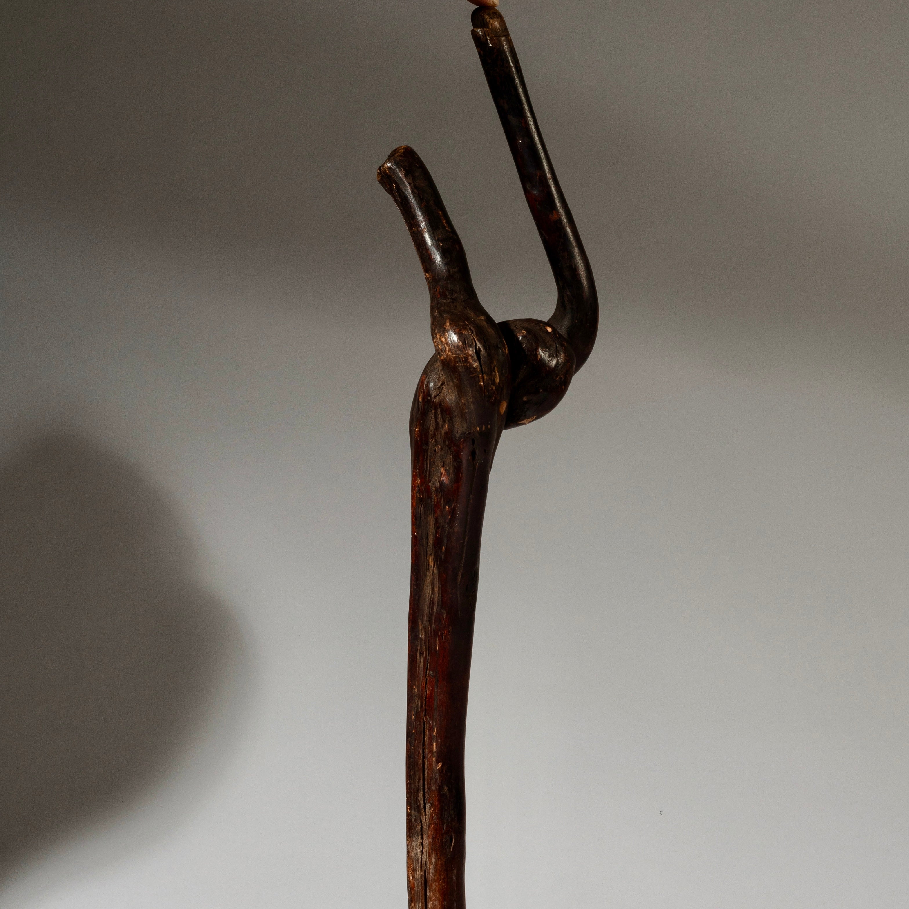 AN ORGANICALLY SHAPED FIGURAL STAFF FROM TANZANIA EAST.AFRICA ( No 4076)