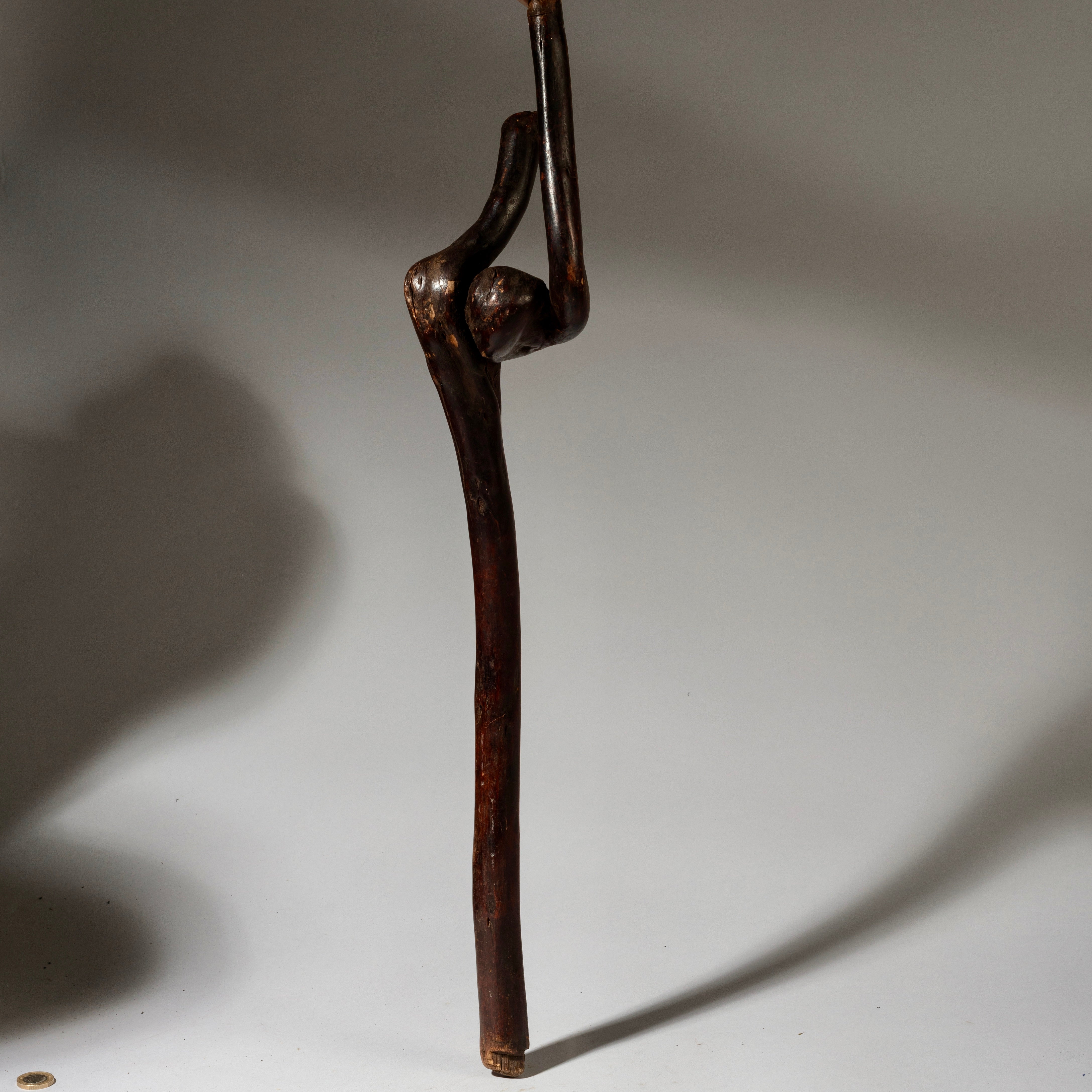 AN ORGANICALLY SHAPED FIGURAL STAFF FROM TANZANIA EAST.AFRICA ( No 4076)