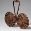 A LARGE TWISTED DOUBLE SPIRAL IRON CURRENCY FROM KIRDI TRIBE OF CAMEROON, WEST AFRICA( No 2325)