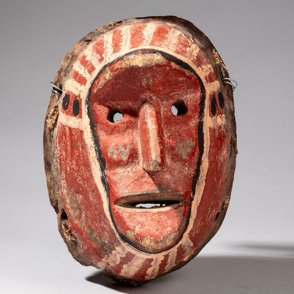 A RUSSET RED CHEWA MASK FROM MALAWI ( No 2333)