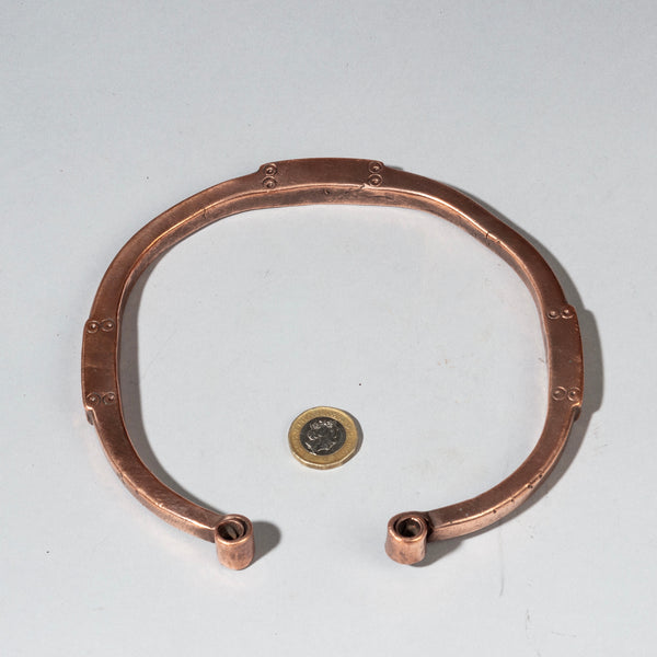 AN ENGRAVED COPPER CURRENCY TORQUE FROM ETHIOPIA E.AFRICA( No 2373)