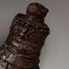 A TRADITIONAL LEATHER  ETHIOPIAN FLASK (No 4079 )