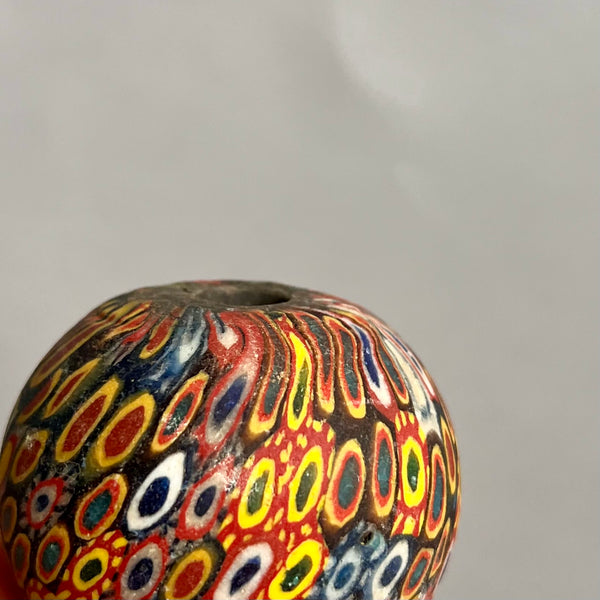 A MULTI COLOURED SOLID LARGE PRESTIGE BEAD FROM JAVA ( No 2557)