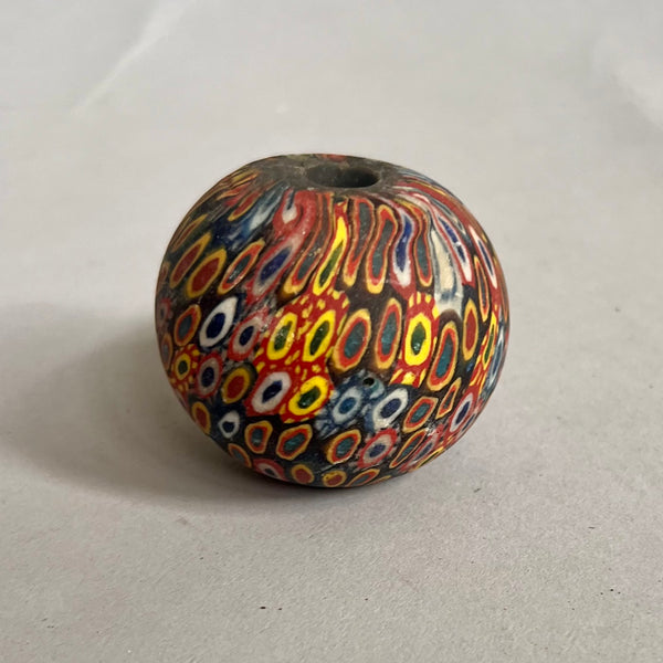 A MULTI COLOURED SOLID LARGE PRESTIGE BEAD FROM JAVA ( No 2557)