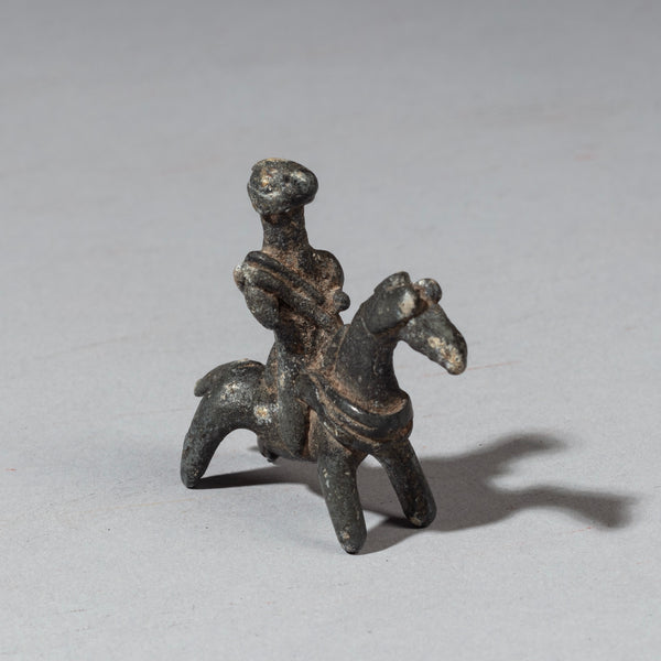 A KOTOKO HORSE + RIDER CARRYING A SHIELD, CAMEROON /CHAD ( No 2312)