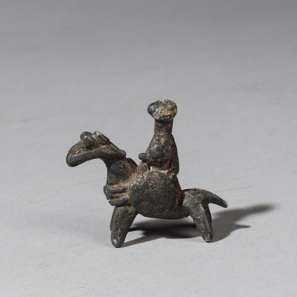 A KOTOKO HORSE + RIDER CARRYING A SHIELD, CAMEROON /CHAD ( No 2312)