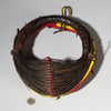 A TRADITIONAL BEAD +LEATHER COLLAR, SAMBURU TRIBE KENYA (No 4181 )