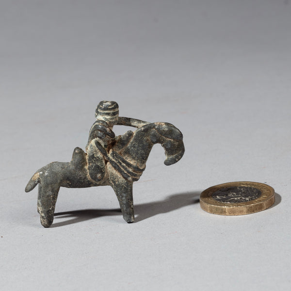 A HORSE AND RIDER CHARM FROM KOTOKO TRIBE CAMEROON CHAD ( No 2330)