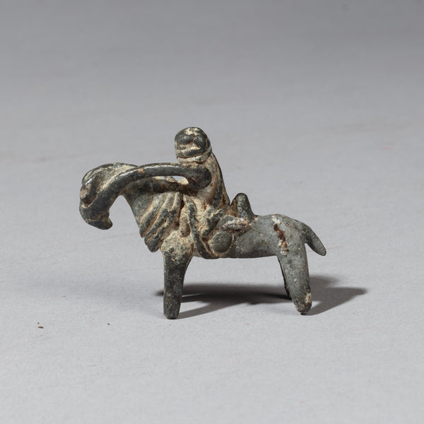 A HORSE AND RIDER CHARM FROM KOTOKO TRIBE CAMEROON CHAD ( No 2330)
