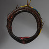 A TRADITIONAL BEAD +LEATHER COLLAR, SAMBURU TRIBE KENYA (No 4181 )