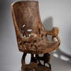 A LARGE LION CHAIR, FON TRIBE OF BENIN ( No 2360 )(UK and EUROPE POST ONLY)
