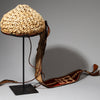 A RARE CEREMONIAL COWRIE HEADDRESS /HAT , HAUSA TRIBE OF NIGERIA W.AFRICA EX UK COLL No 2390)