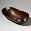 GRAPHIC MEDIUM SIZED WOODEN BOWL, TUTSI TRIBE RWANDA ( No 4182 )