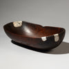 GRAPHIC MEDIUM SIZED WOODEN BOWL, TUTSI TRIBE RWANDA ( No 4182 )