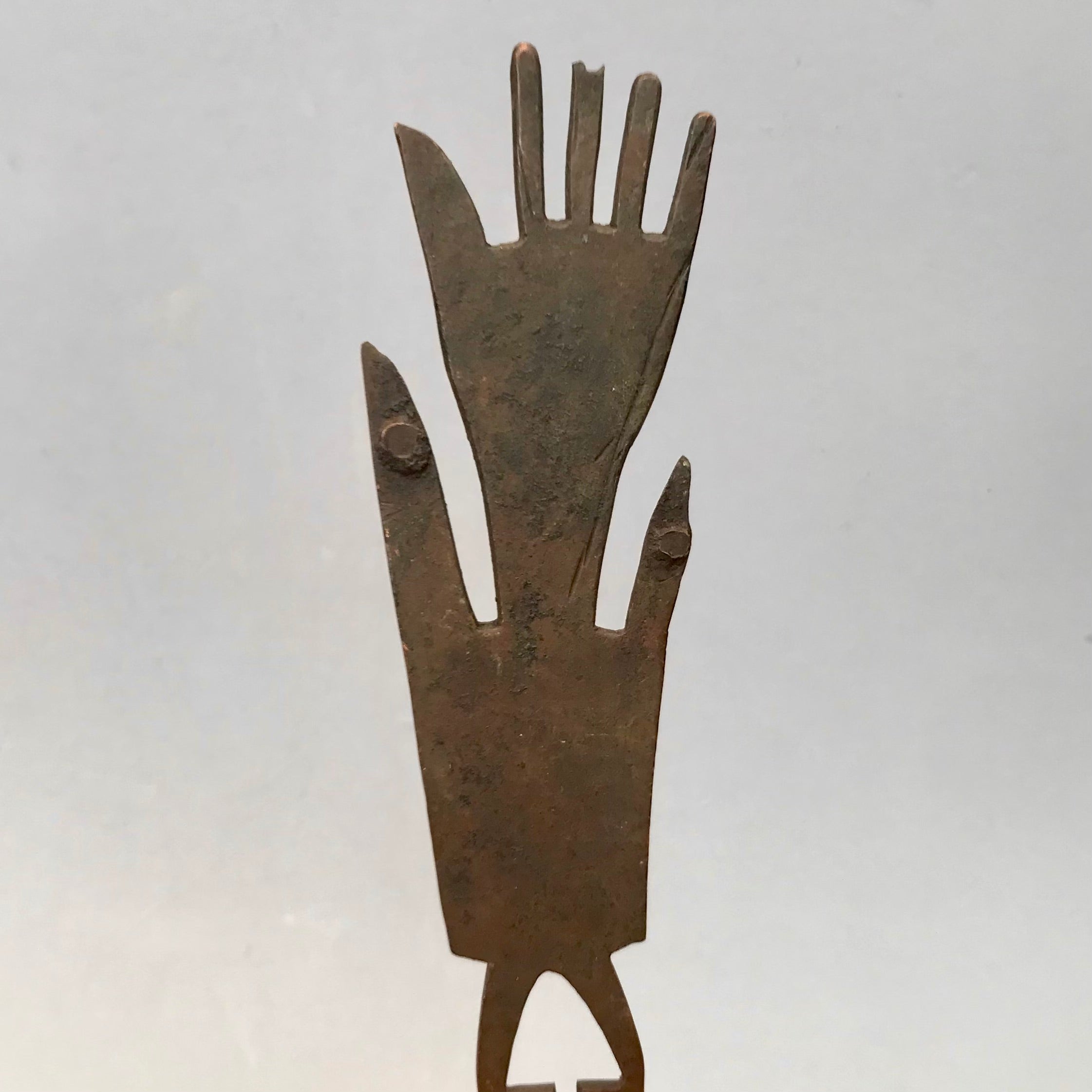 A RARE BAULE TRIBE PRESTIGE STAFF FROM IVORY  COAST ( No 2445)