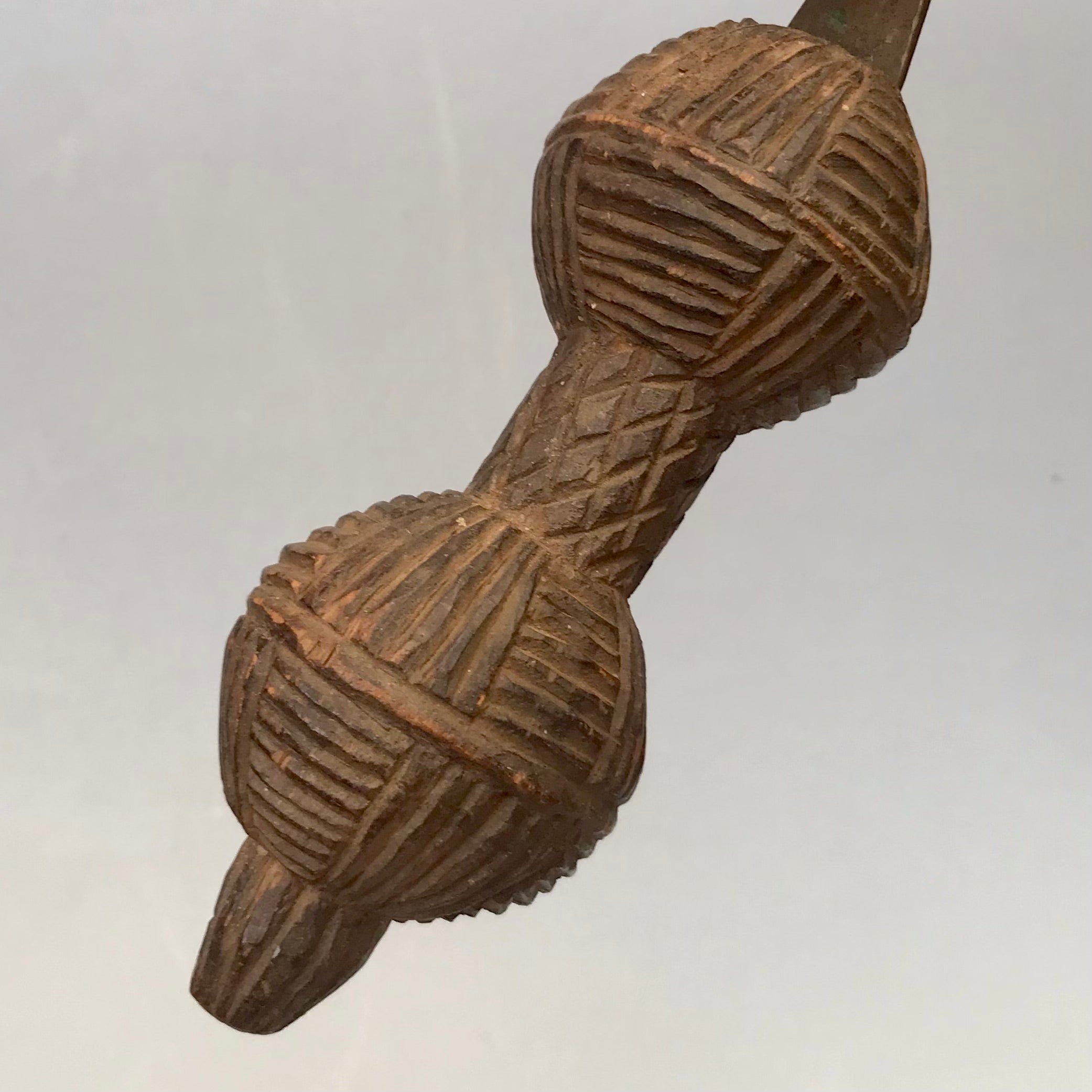 A RARE BAULE TRIBE PRESTIGE STAFF FROM IVORY  COAST ( No 2445)