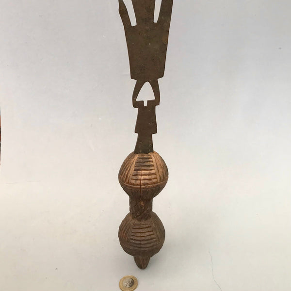 A RARE BAULE TRIBE PRESTIGE STAFF FROM IVORY  COAST ( No 2445)