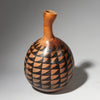 JT SOLD A SHAPELY, SMALL WELL DECORATED GOURD VESSEL FROM TUTSI TRIBE OF RWANDA E. AFRICA ( No 4231 )