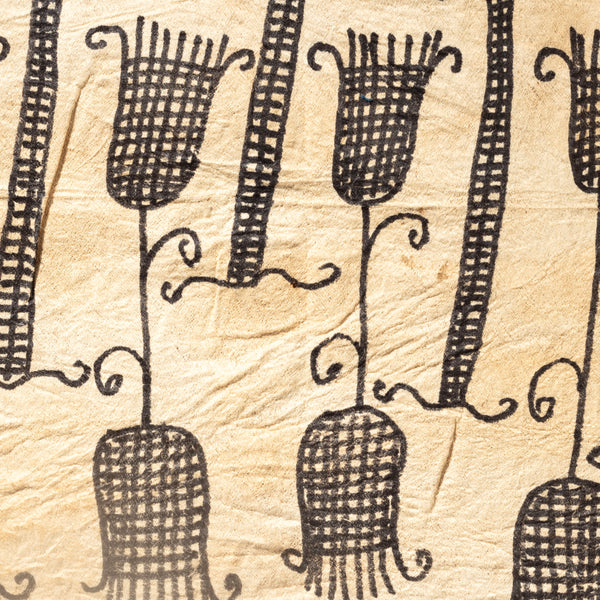 A MOUNTED BARK CLOTH, MBUTI TRIBE CONGO ( No 4276 )