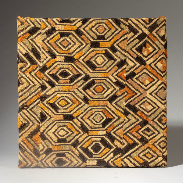 A MOUNTED RAFFIA PANEL SQUARE FROM THE KUBA PEOPLE OF CONGO ( No 4176) (Copy)