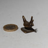 A DETAILED ANTIQUE BIRD , 18THC/19THC GOLD MEASURING WEIGHT BAULE TRIBE IVORY COAST ( No 4275 )