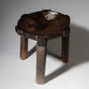 A PRACTICAL + PRETTILY PATINATED  MEDIUM SIZE STOOL, HE HE TRIBE TANZANIA ( No 4270 )