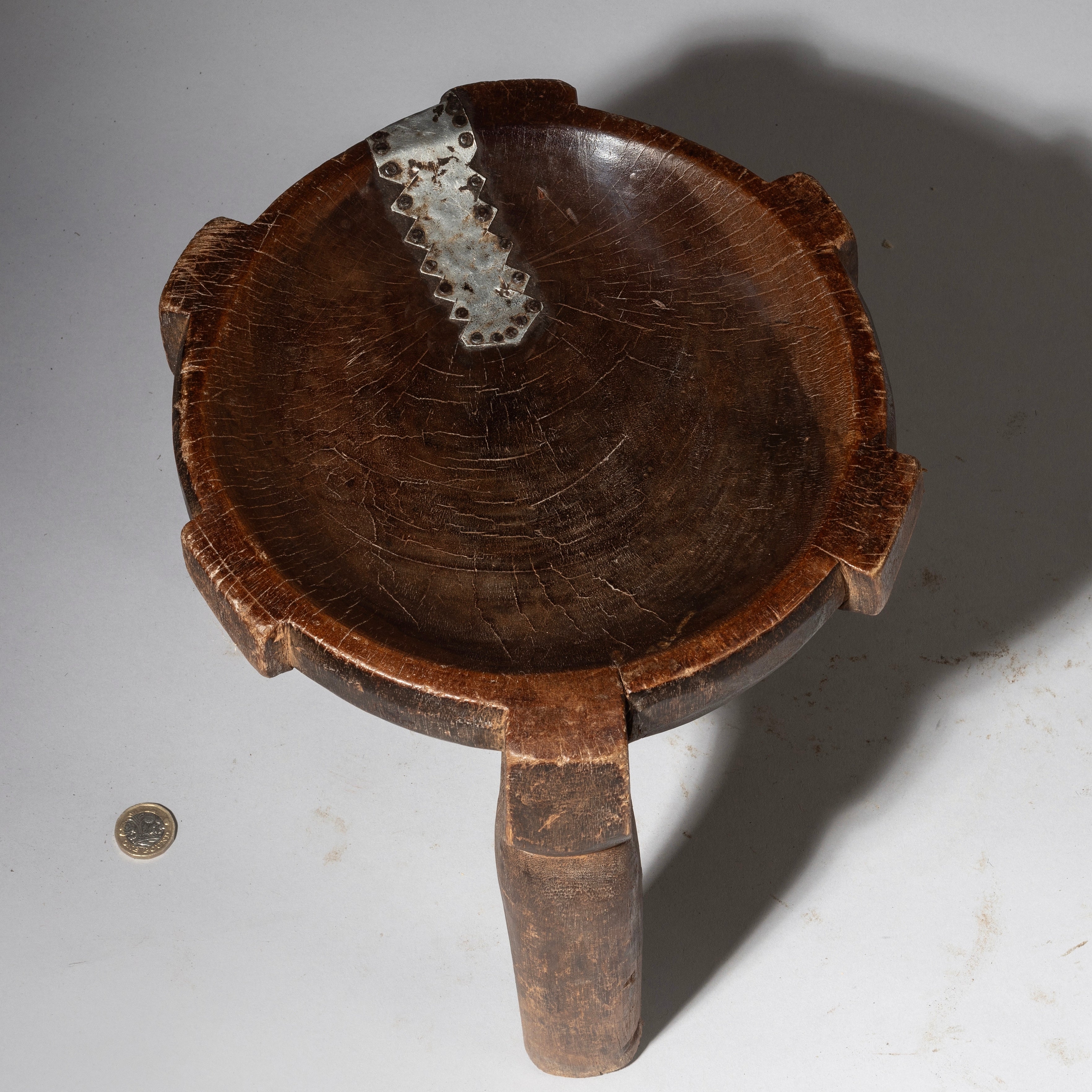 Sold A SIMPLE WOODEN STOOL FROM THE HE HE TRIBE OF TANZANIA  ( No 4237 )