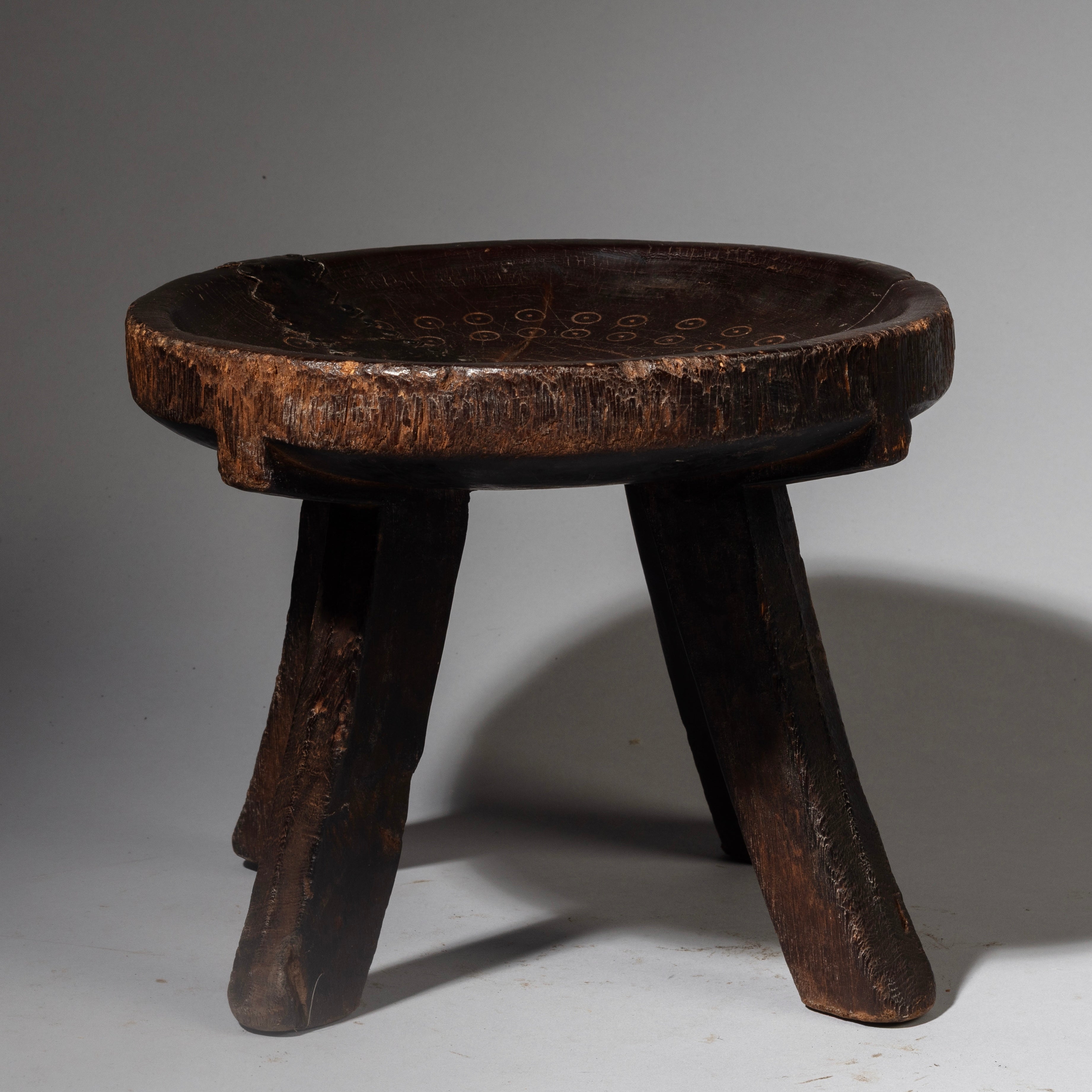 Sold A SIMPLE WOODEN STOOL FROM THE HE HE TRIBE OF TANZANIA ( No 4237 )