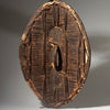 A WOVEN SHIELD WITH 3 NIPPLES, FROM GANDA TRIBE OF NIGERIA, W.AFRICA ( No 4298 )