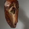 A NICELY PATINATED LEGA TRIBE MASK FROM CONGO [ No 4311]