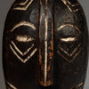 A GRAPHIC BLACK + WHITE MASK FROM THE CONGO,  CENTRAL AFRICA (No 4313 )
