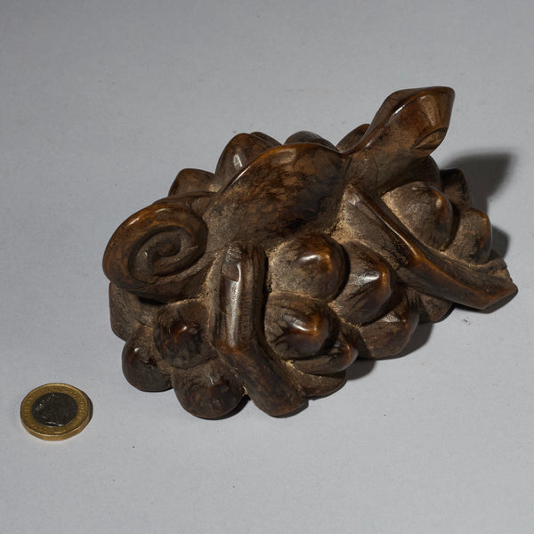 A WONDERFUL SENUFO CHAMELEON CHARM, FROM IVORY COAST W. AFRICA ( No 2800 )