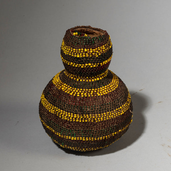 AN EYE CATCHING BEADED GOURD DOLL, FROM KAMBA TRIBE, KENYA ( No 4226 ) (Copy)