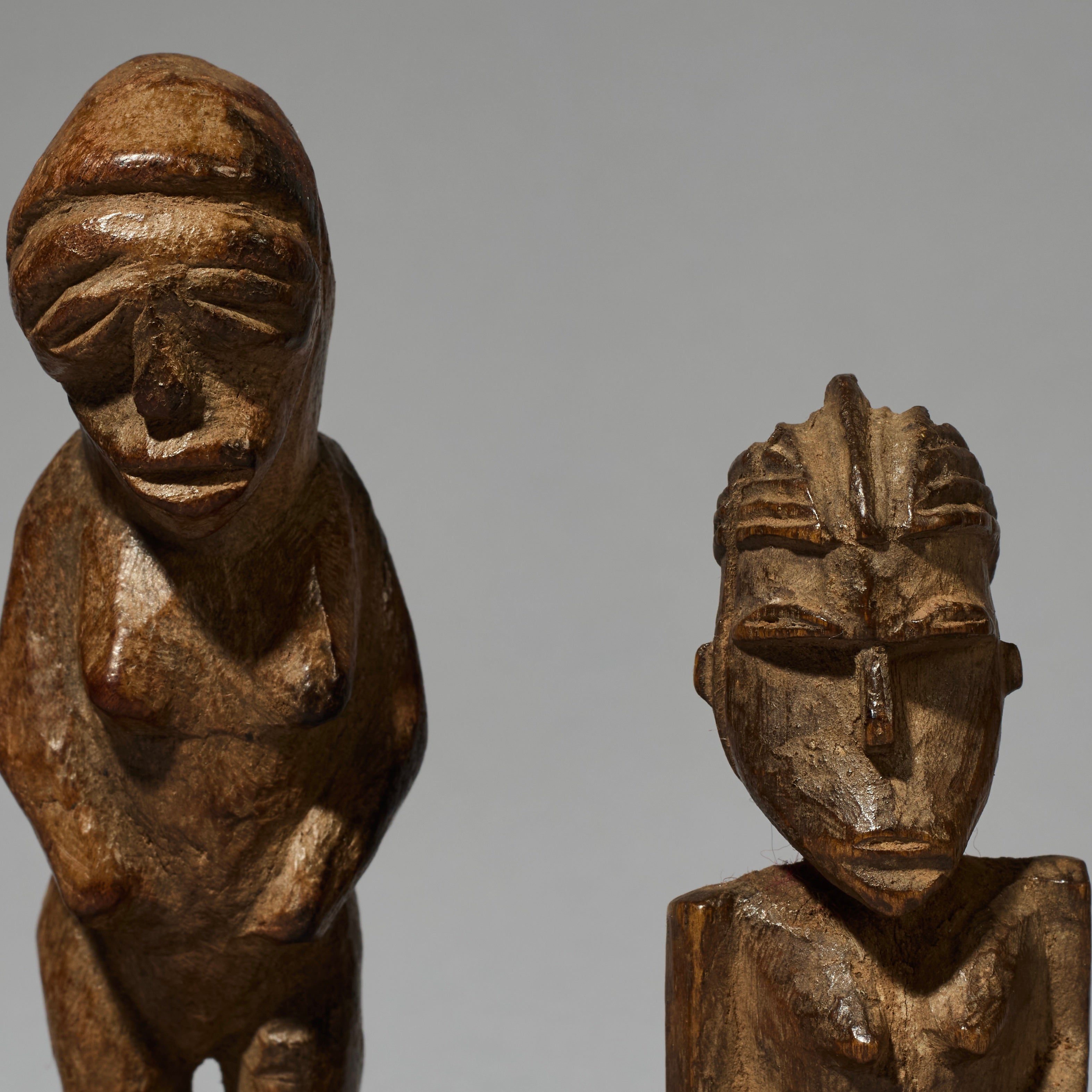 A GROUP OF LIKEABLE CHARM FIGURES, LOBI TRIBE OF THE IVORY COAST, W.AFRICA ( No 2776 )