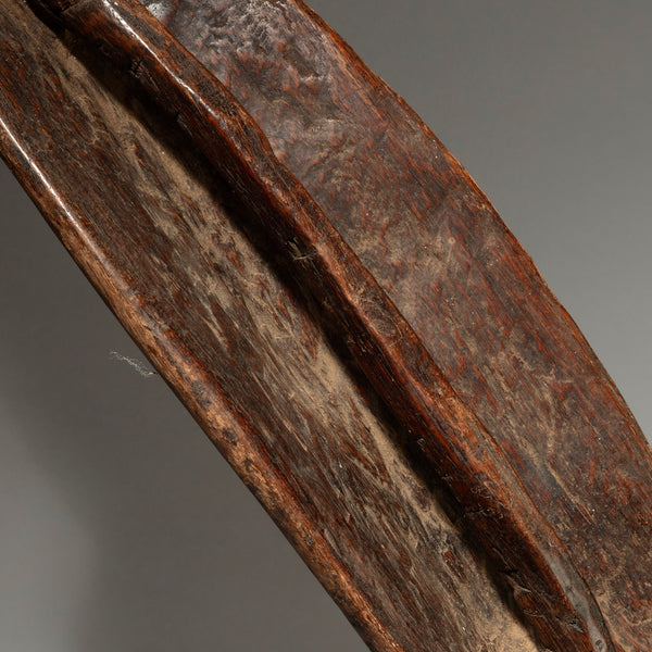 A SMALL PAINTED WOOD SHIELD FROM KIKUYU TRIBE EAST AFRICA ( No 4253