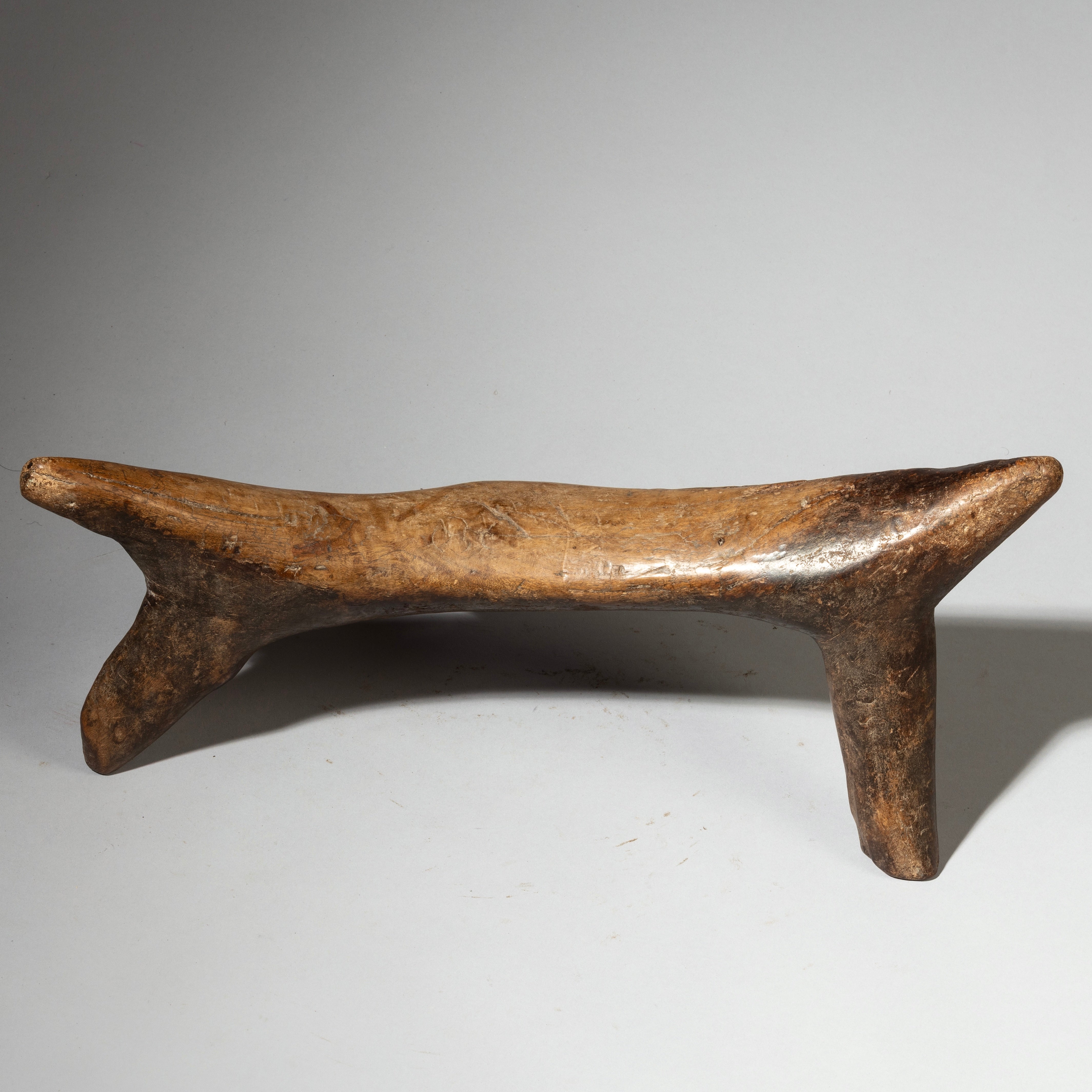 A LARGE ORGANIC FORM DINKA TRIBE HEADREST PILLOW[ No 4315]