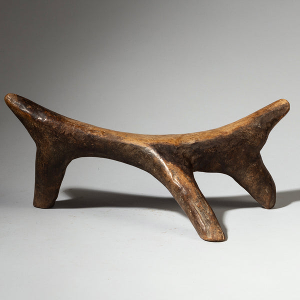 A LARGE ORGANIC FORM DINKA TRIBE HEADREST PILLOW[ No 4315]