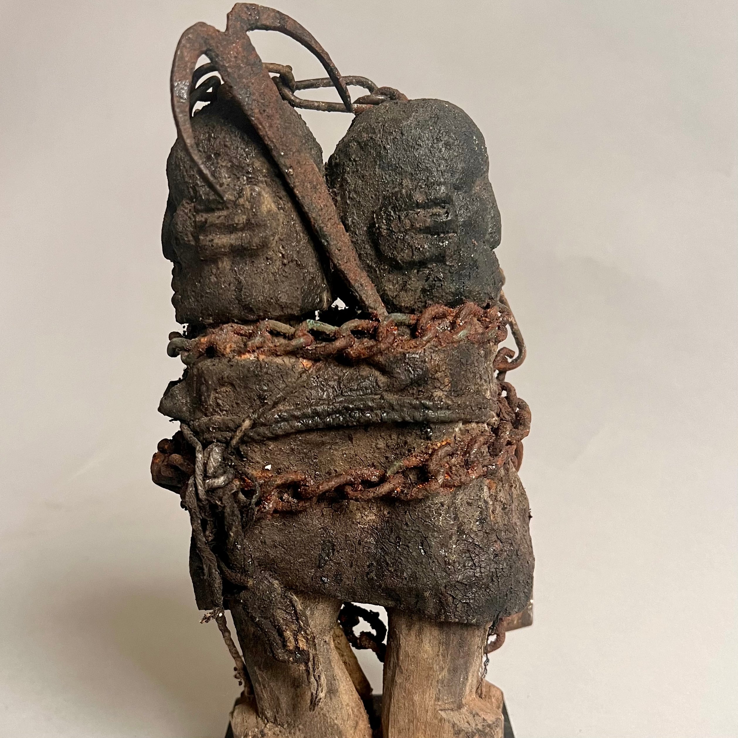 A BACK TO BACK FETISH FIGURE, EWE TRIBE OF GHANA ( No 2691)