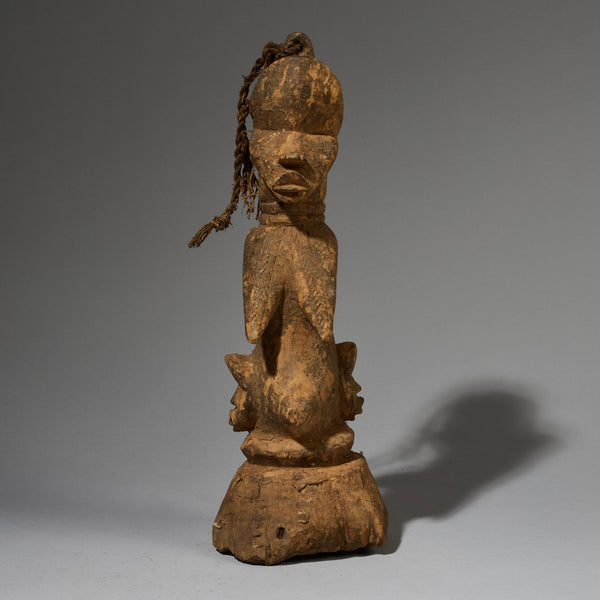 A SCULPTURAL JANUS ALTAR FIGURE, DAN TRIBE IVORY COAST W.AFRICA  ( No 2815 )