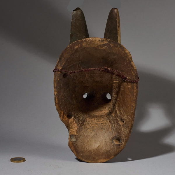 A PRETTY PAINTED ANIMAL MASK FROM THE BAULE REGION, (No 2760 )