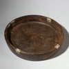 A DENSE HEAVY LARGE  WOODEN BOWL, TUTSI TRIBE RWANDA ( No 4247 )