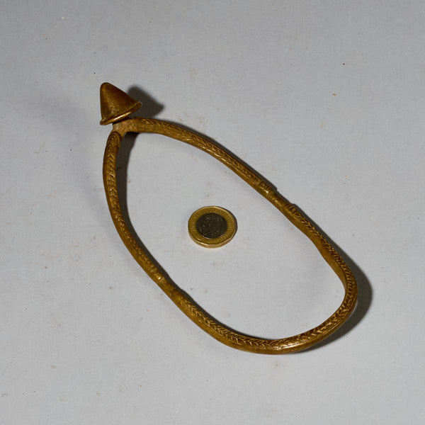 A LOBI BRONZE STIRRUP FROM BURKINA FASO, W AFRICA ( No 2855 )