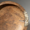 A WONDERFUL RARE ROUND WOODEN BOWL, TUTSI TRIBE RWANDA ( No 4246 )