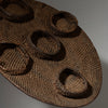 AN OLD, RARE DIVINERS WOVEN FIBRE CEREMONIAL BASKET LEGA TRIBE CONGO ( No 4306 )