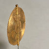 A REFINED BRASS DISC PENDANT, BAULE TRIBE IVORY COAST. ( No 2671)