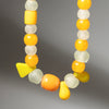 A MIXED TRADE BEAD+ RECYCLED GLASS + RESIN NECKLACE ( NO 4290)