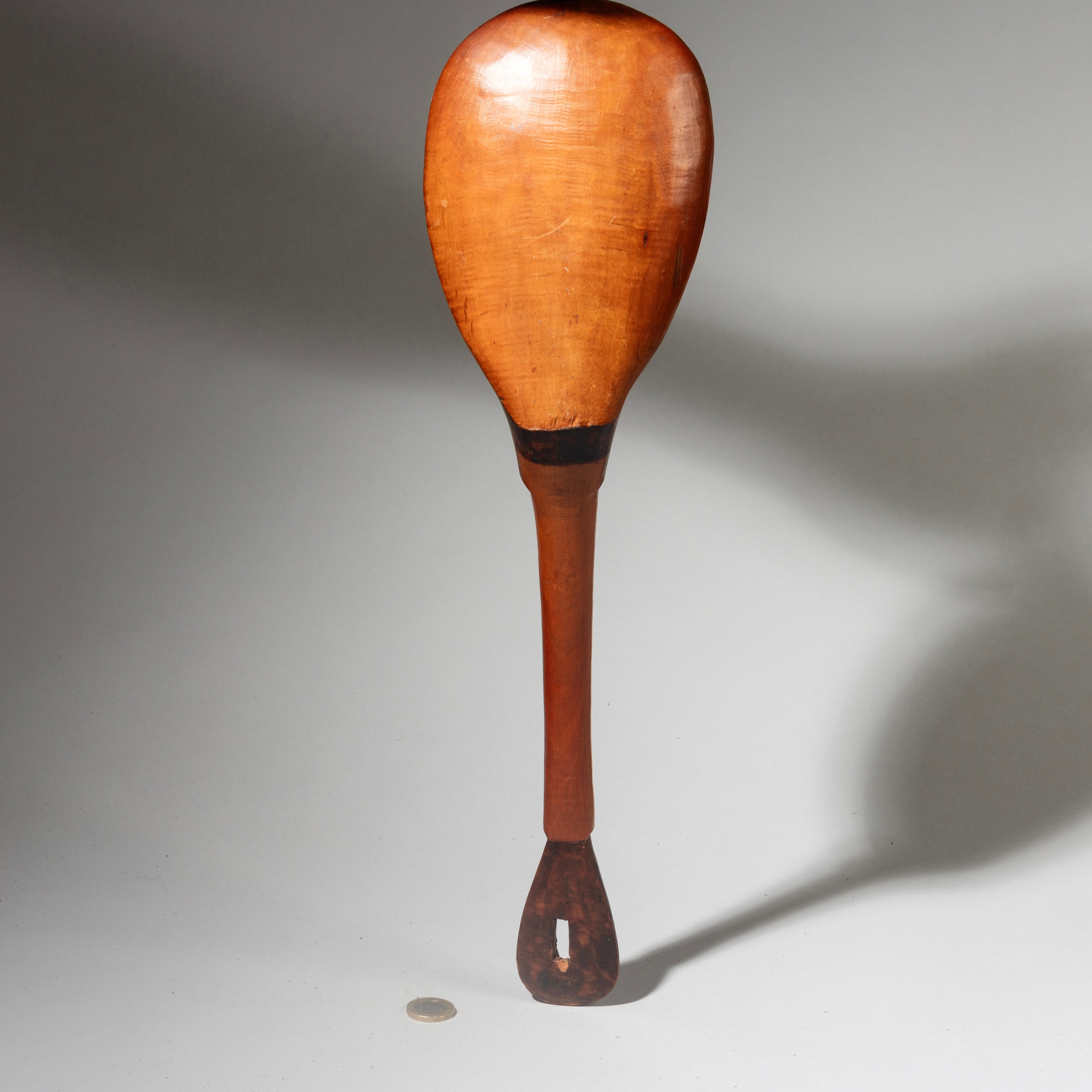 JT SOLD A LARGE  OLD ZULU WOOD LADLE/SPOON FROM SOUTH AFRICA ( No  4309)