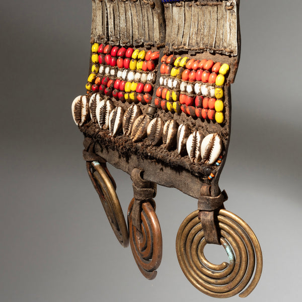 A GORGEOUS GEOMETRIC GLASS BEAD PLAQUE, SAMBURU TRIBE KENYA  ( No 4259