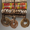 A GORGEOUS GEOMETRIC GLASS BEAD PLAQUE, SAMBURU TRIBE KENYA  ( No 4259